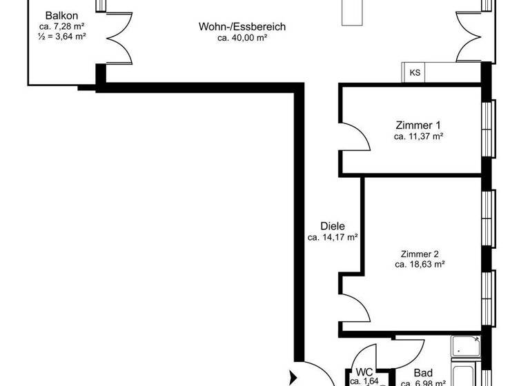 Wohnung zum Kauf 500.000 € 3 Zimmer 96,4 m² 1. Geschoss Kirchseeon 85614