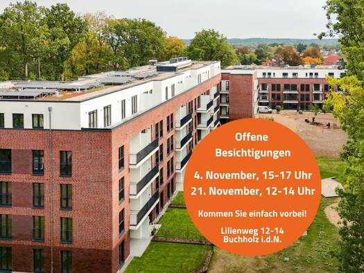 Wohnung zum Kauf - Erstbezug provisionsfrei 525.000 € 3 Zimmer 97,3 m² 1. Geschoss frei ab 01.12.2026 Buchholz Buchholz in der Nordheide 21244