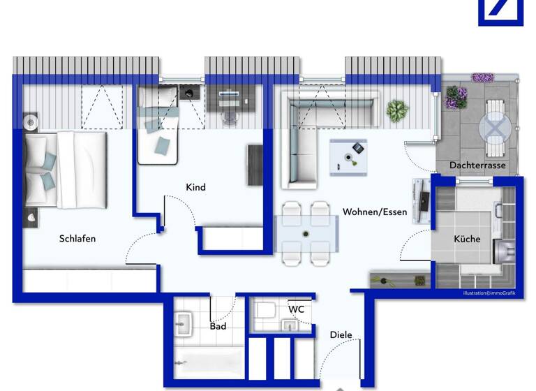 Wohnung zum Kauf 269.000 € 3 Zimmer 63,3 m² frei ab sofort Hohenacker Waiblingen 71336