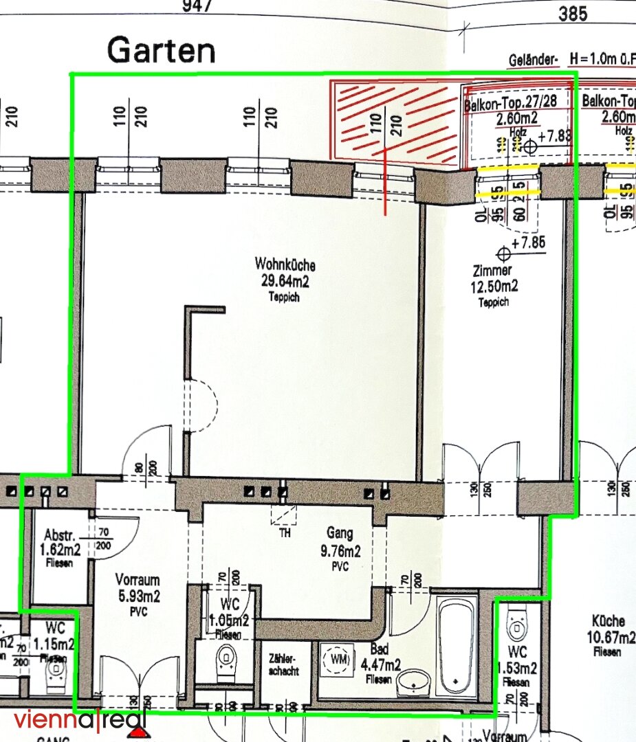 Wohnung zum Kauf 396.000 € 2 Zimmer 65,7 m²<br/>Wohnfläche 1.<br/>Geschoss 01.01.2025<br/>Verfügbarkeit Dietrichgasse Wien 1030