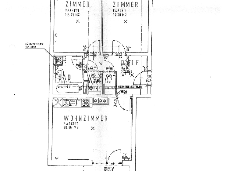 Wohnung zur Miete 643 € 3 Zimmer 62,2 m² EG frei ab 01.03.2026 Bräustraße 12,15,16 Sankt Martin im Mühlkreis 4113