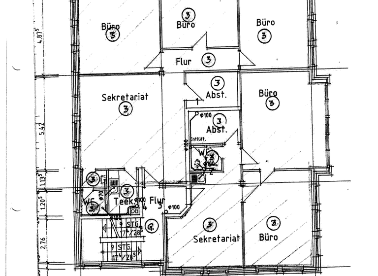 Bürofläche zur Miete 1.805 € 7 Zimmer 190 m² Bürofläche Herrenstr.23 Harsefeld 21698