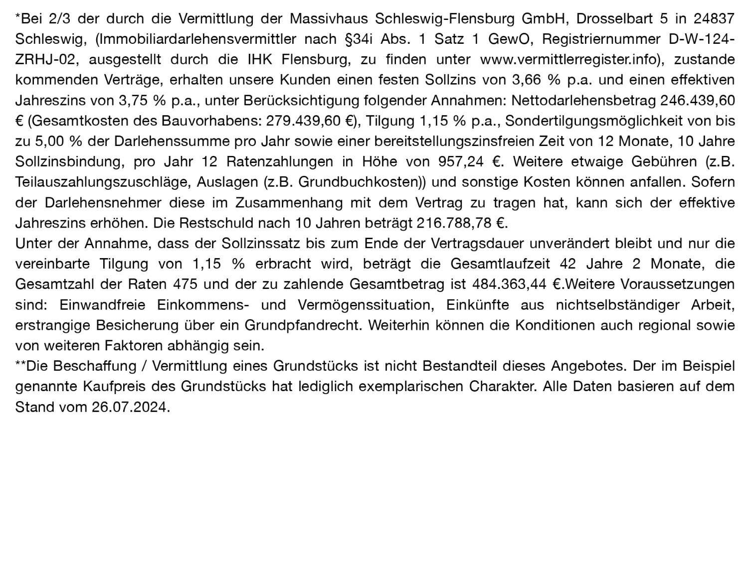 Bungalow zum Kauf provisionsfrei 237.836 € 3 Zimmer 76,8 m²<br/>Wohnfläche 677 m²<br/>Grundstück Hollingstedt 24876