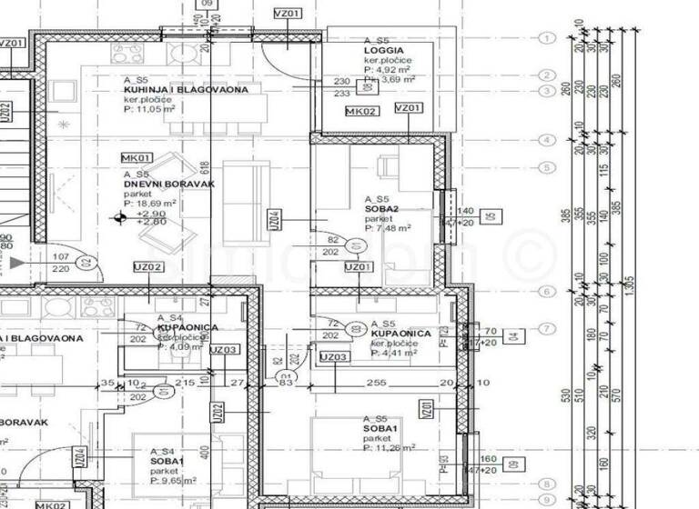 Wohnung zum Kauf 260.000 € 2 Zimmer 61 m² 1. Geschoss Trogir