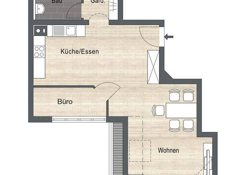 Wohnung zur Miete 1.050 € 3 Zimmer 79 m² Denkendorf 73770