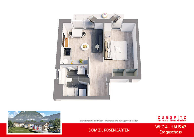 Terrassenwohnung zum Kauf 484.500 € 2 Zimmer 36,1 m² EG Garmisch Garmisch-Partenkirchen 82467