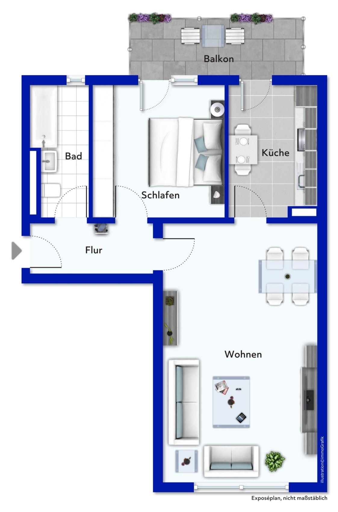 Wohnung zum Kauf 119.900 € 2 Zimmer 62,2 m²<br/>Wohnfläche Wilsdruff Wilsdruff 01723