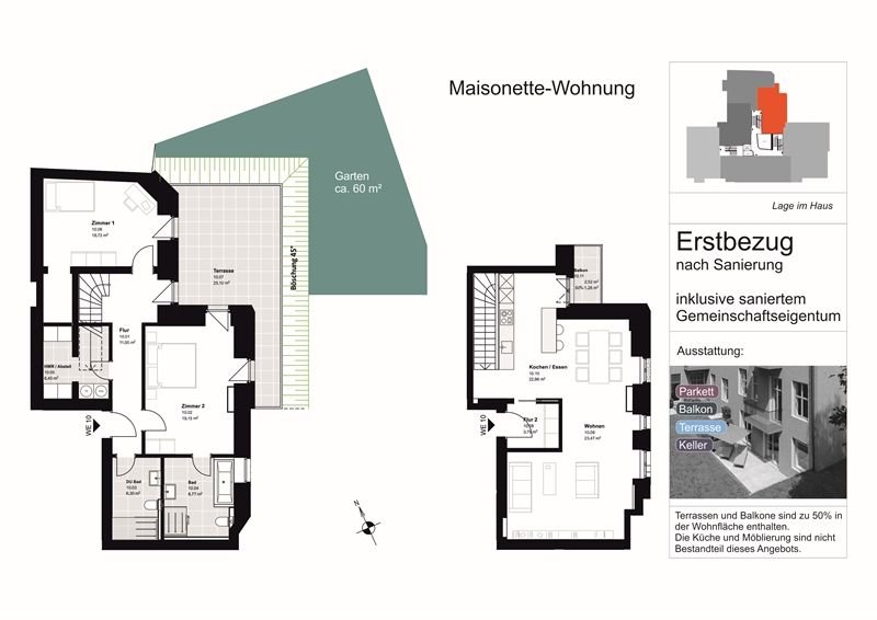 Terrassenwohnung zum Kauf 967.000 € 3 Zimmer 134 m²<br/>Wohnfläche Deidesheimer Str. 8 Wilmersdorf Berlin 14197