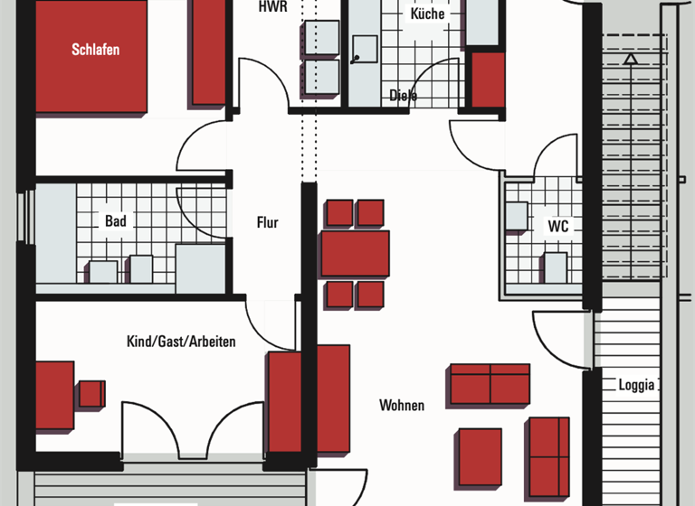 Wohnung zur Miete 1.440 € 3,5 Zimmer 101,3 m² 3. Geschoss frei ab 01.05.2026 Furth-Mitte Neuss 41462