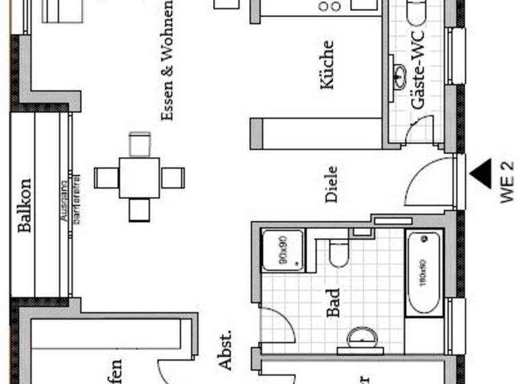 Wohnung zum Kauf - Erstbezug provisionsfrei 3 Zimmer 85,4 m² 1. Geschoss Wittlinger Straße Rümmingen 79595