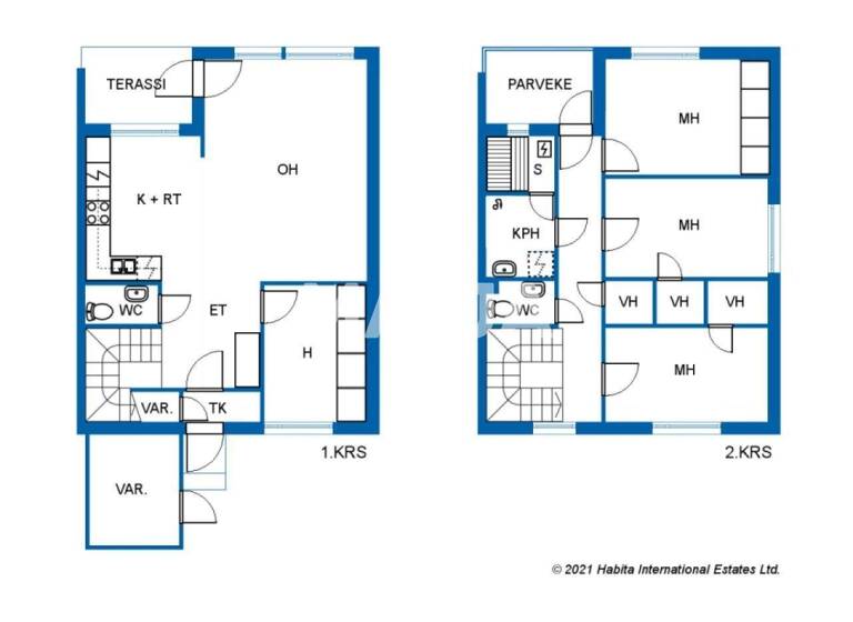 Reihenmittelhaus zum Kauf 298.000 € 5 Zimmer 113 m² 4.182,4 m² Grundstück Liljatie 9 Vantaa 01300