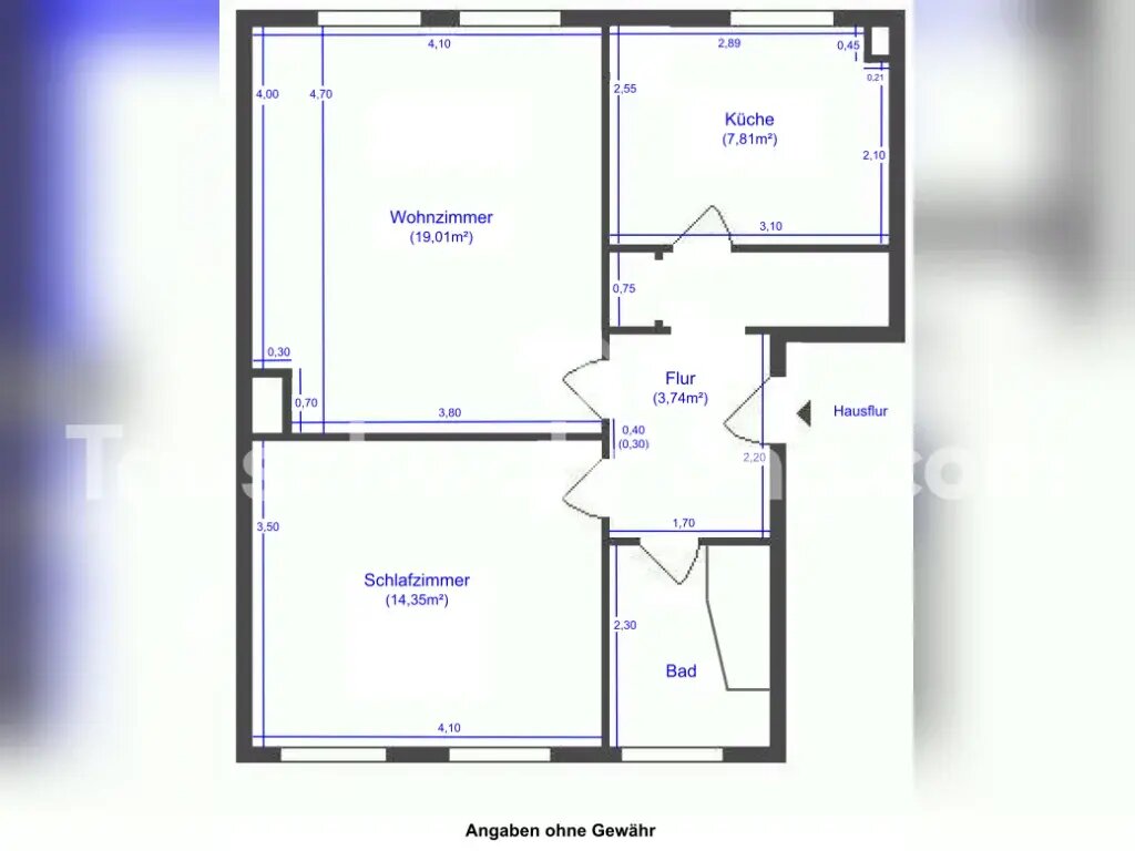 Wohnung zur Miete 400 € 2 Zimmer 54 m²<br/>Wohnfläche 1.<br/>Geschoss Nördliche Innenstadt Potsdam 14467