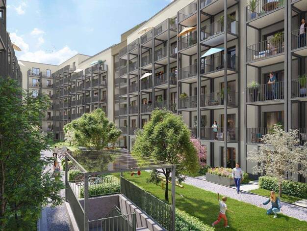 Wohnung zum Kauf provisionsfrei als Kapitalanlage geeignet 284.649 € 1 Zimmer 32,1 m² Am historischen Lokschuppen 20-22 Innenstadt Fürth 90762