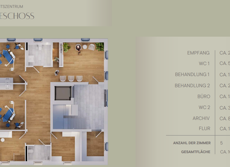 Medizinisches Gebäude zur Miete provisionsfrei 14 € 5 Zimmer 109,5 m² Bürofläche Steppach 53 Steppach Pommersfelden 96178