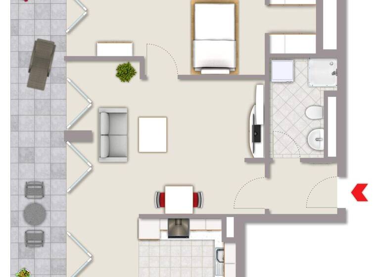 Wohnung zum Kauf 499.000 € 2 Zimmer 63 m² Sachsenhausen Frankfurt 60594