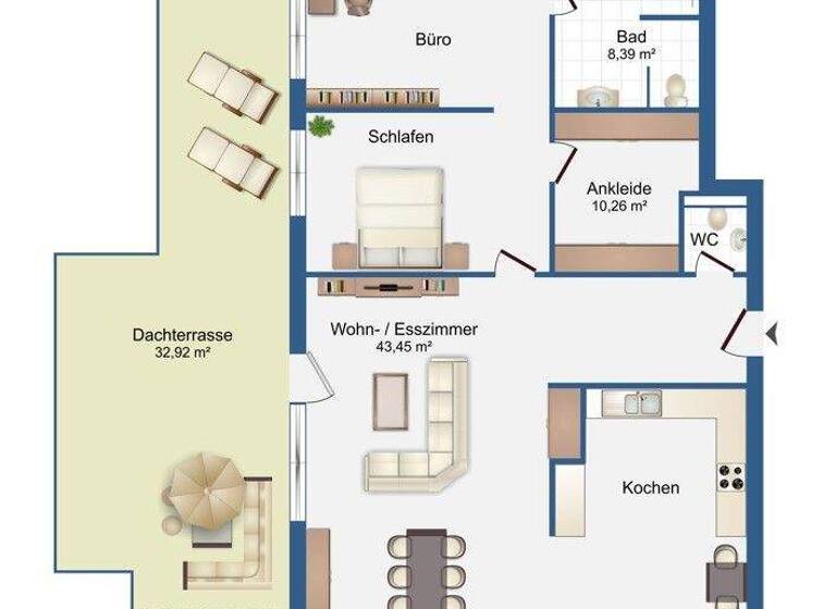 Penthouse zum Kauf 2 Zimmer 146,4 m² Große Straße 82 Lembruch 49459