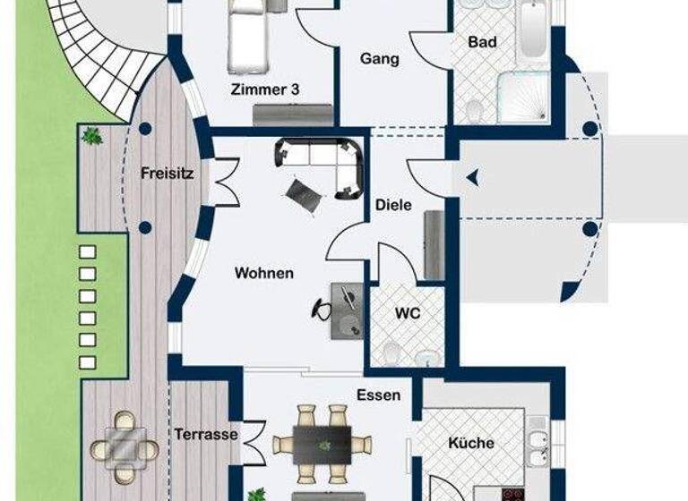 Wohnung zum Kauf 498.000 € 4,5 Zimmer 126 m² EG Haltingen Weil am Rhein / Haltingen 79576