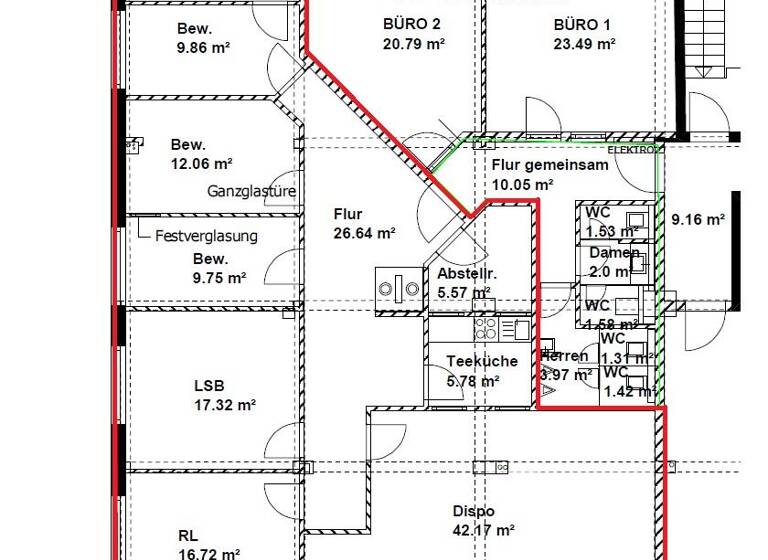 Büro-/Praxisfläche zur Miete 1.500 € Erlangen-Nord Erlangen 91054