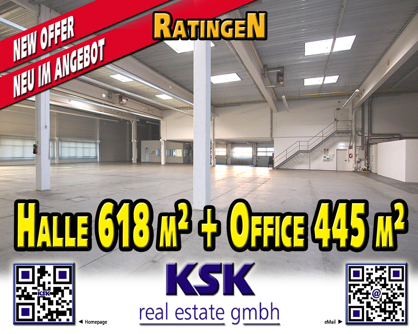 Lagerhalle zur Miete provisionsfrei 7.266,50 € 1.063 m²<br/>Lagerfläche Tiefenbroich Ratingen 40880