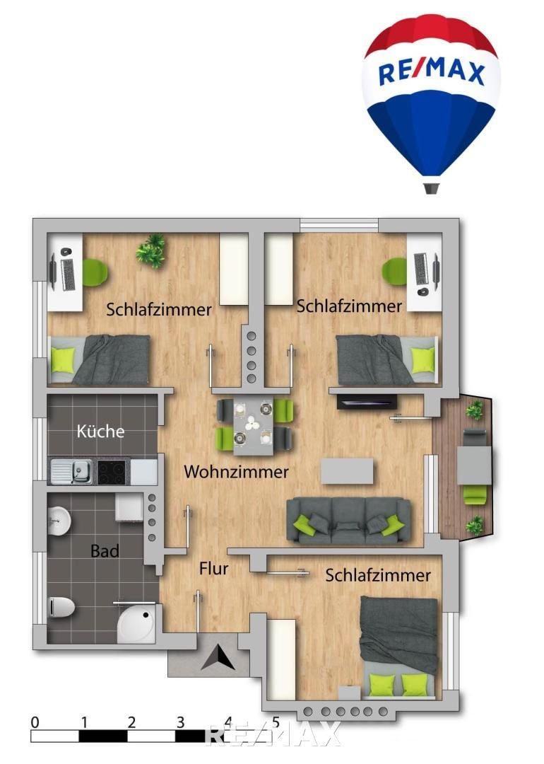 Wohnung zum Kauf 270.000 € 4 Zimmer 74 m²<br/>Wohnfläche 2.<br/>Geschoss Wörgl 6300