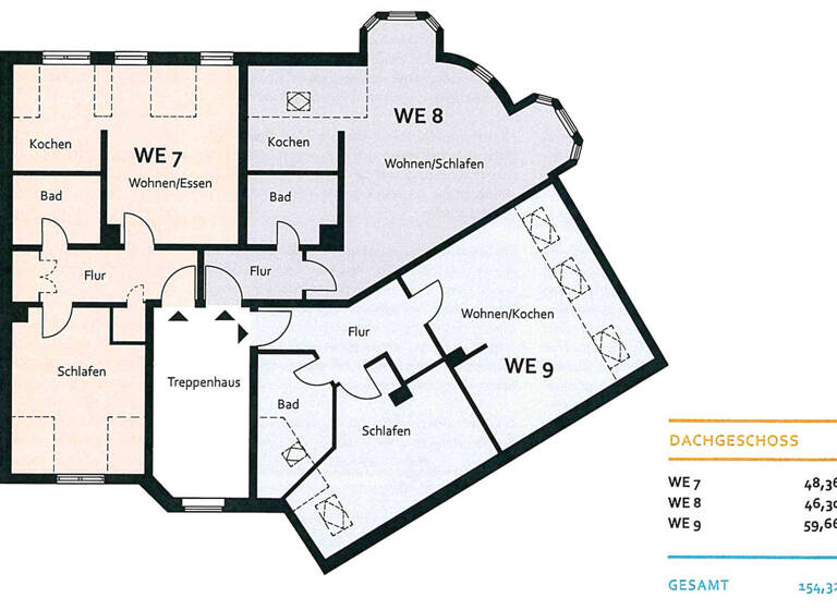 Wohnung zur Miete 410 € 2 Zimmer 63 m² 2. Geschoss Bosestraße 2 Innenstadt Zwickau 08056