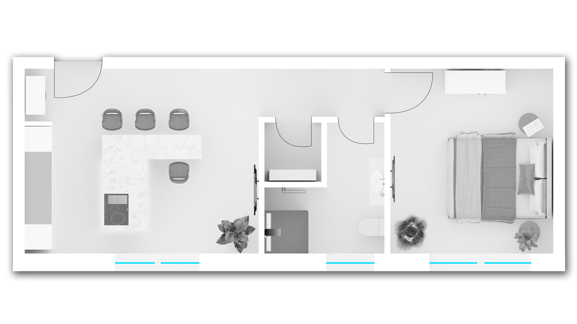 Wohnung zum Kauf provisionsfrei 210.548 € 1,5 Zimmer 40,5 m²<br/>Wohnfläche 1.<br/>Geschoss Estricher Weg 5 Feyen 1 Trier 54294