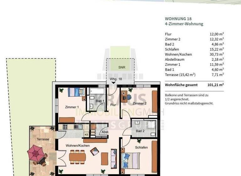 Wohnung zum Kauf - Neubau provisionsfrei 889.000 € 4 Zimmer 101,2 m² EG Ziegelhausen Heidelberg 69118