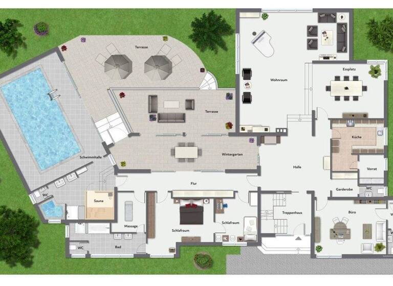 Villa zum Kauf 870.000 € 11 Zimmer 419 m² 4.549 m² Grundstück Rehme Bad Oeynhausen 32547