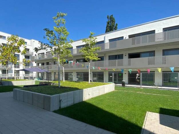 Wohnung zur Miete - Erstbezug 1.395 € 2 Zimmer 77,5 m² 1. Geschoss Geranienstraße 21 Mühlburg Karlsruhe 76185