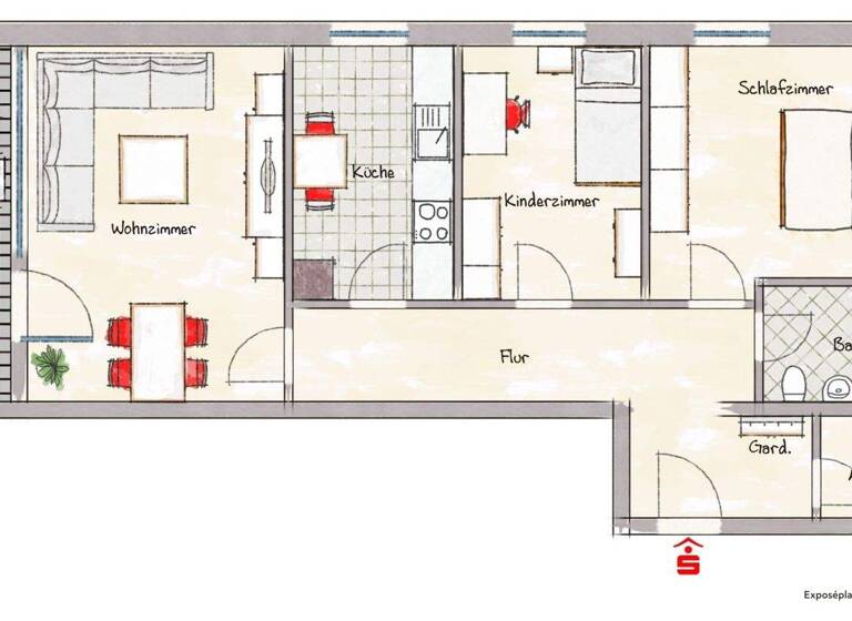 Wohnung zum Kauf 155.000 € 3 Zimmer 80 m² 4. Geschoss Bergl Schweinfurt 97424