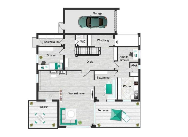Einfamilienhaus zum Kauf 1.090.000 € 7 Zimmer 241 m² 970 m² Grundstück Pfraundorf Raubling 83064