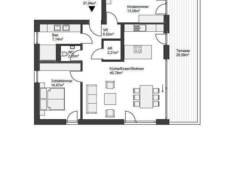 Wohnung zum Kauf - Erstbezug provisionsfrei 565.760 € 3 Zimmer 1. Geschoss Jakomini Graz 8042