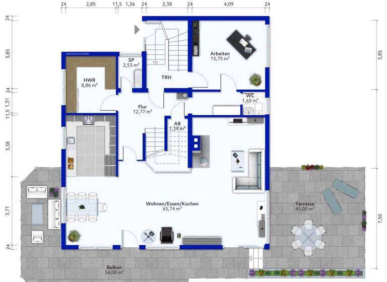 Wohnung zum Kauf 799.000 € 7,5 Zimmer 226,4 m² Neckarrems Remseck 71686