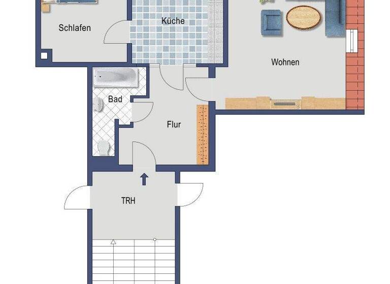 Wohnung zur Miete 859 € 2 Zimmer 63,9 m² 2. Geschoss frei ab 01.08.2026 Winterbergstraße 101 Seidnitz/Dobritz Dresden 01237