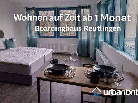 Studio zur Miete Wohnen auf Zeit 1.080 € 1 Zimmer 28 m² frei ab sofort Am Echazufer 0 Innenstadt Reutlingen 72264