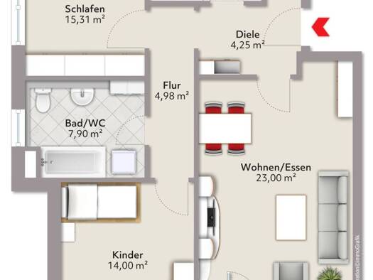 Wohnung zum Kauf 195.000 € 3 Zimmer 87 m² Mellrichstadt Mellrichstadt 97638