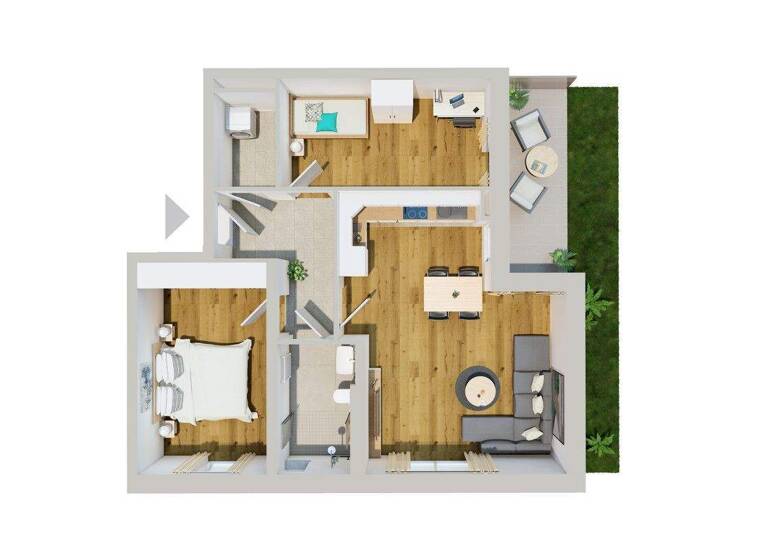 Wohnung zur Miete 955 € 3 Zimmer 76,4 m² 1. Geschoss frei ab sofort Fischerdorf Deggendorf 94469