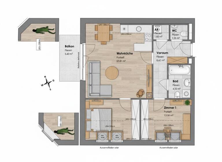 Wohnung zum Kauf 250.000 € 3 Zimmer 66 m² 1. Geschoss frei ab 01.04.2028 Melkergasse 3 Traiskirchen 2514