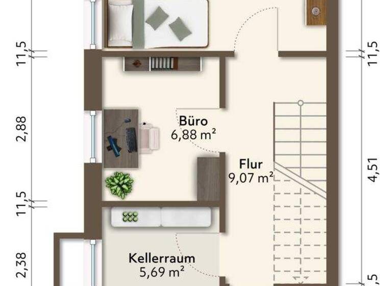 Doppelhaushälfte zum Kauf 195.000 € 5 Zimmer 120 m² 363 m² Grundstück Drei Gleichen 99869