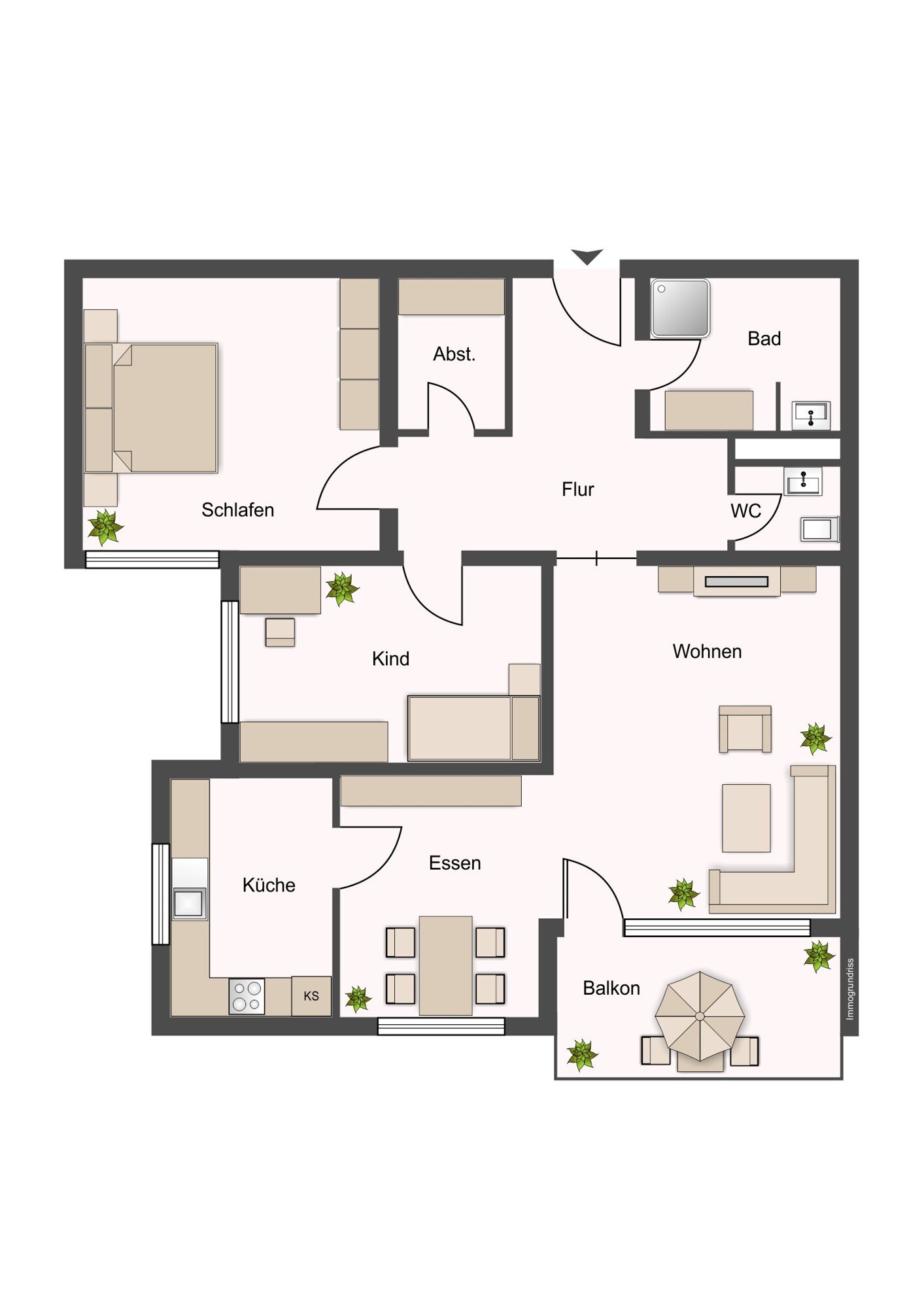 Wohnung zum Kauf 295.000 € 3,5 Zimmer 91,5 m²<br/>Wohnfläche 4.<br/>Geschoss Holzgerlingen 71088