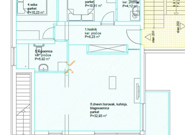 Wohnung zum Kauf 509.000 € 3 Zimmer 117 m² 2. Geschoss Diklo - Puntamika