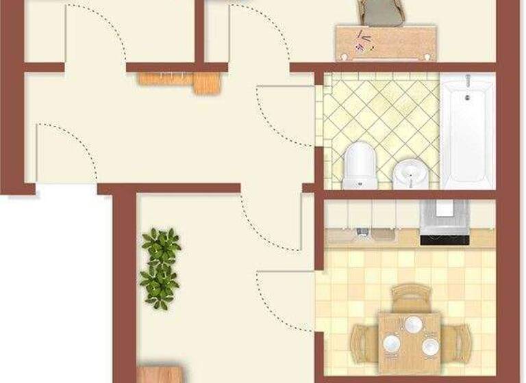 Wohnung zur Miete 340 € 3 Zimmer 61,8 m² 4. Geschoss frei ab sofort M.-Gorki-Ring 30 Neustrelitz 17235