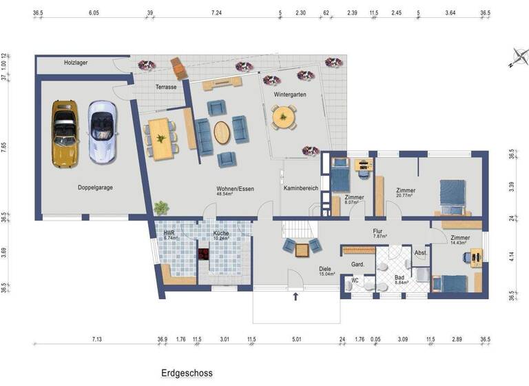 Bungalow zum Kauf 400.000 € 4 Zimmer 152 m² 902 m² Grundstück Kropp 24848