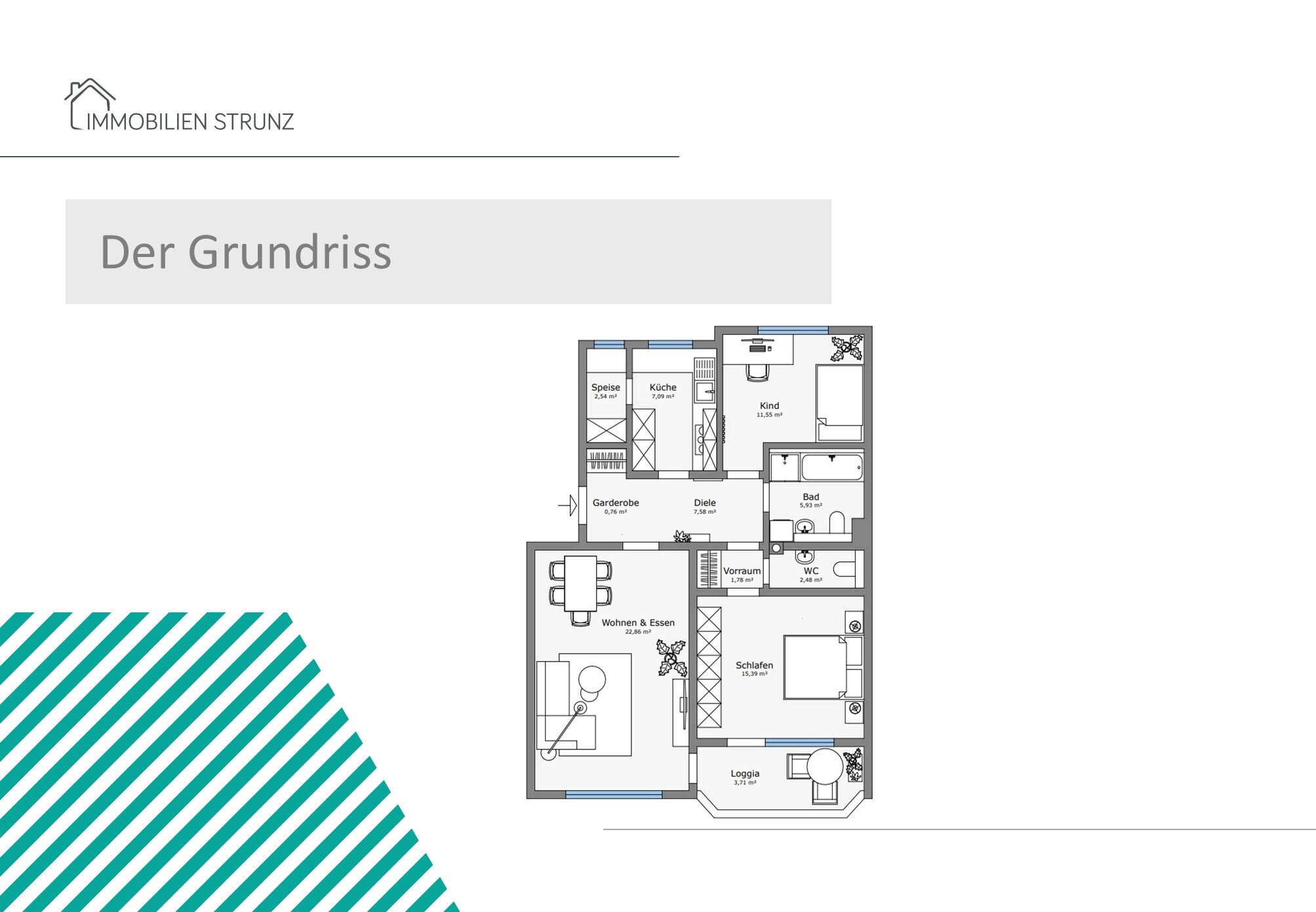 Wohnung zum Kauf 279.000 € 3 Zimmer 82 m²<br/>Wohnfläche 1.<br/>Geschoss Langenzenn Langenzenn 90579