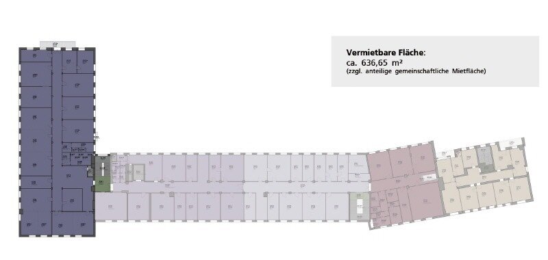 Büro-/Praxisfläche zur Miete provisionsfrei 628,4 m²<br/>Bürofläche Johannstadt-Süd (Zöllnerstr.) Dresden 01307