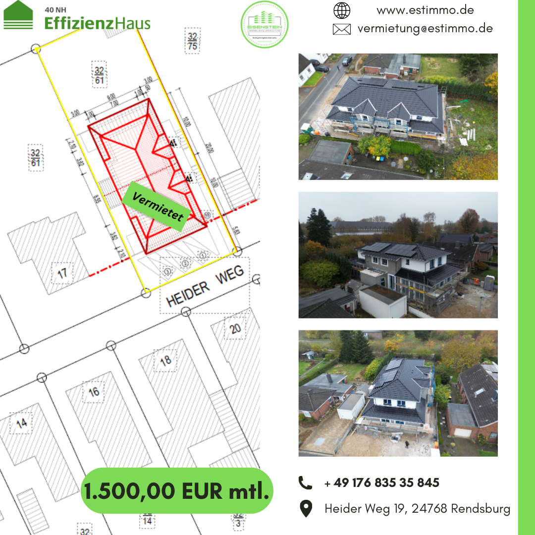 Doppelhaushälfte zur Miete 1.500 € 5 Zimmer 125 m²<br/>Wohnfläche 01.03.2025<br/>Verfügbarkeit Heider Weg 19 Rotenhof Rendsburg 24768