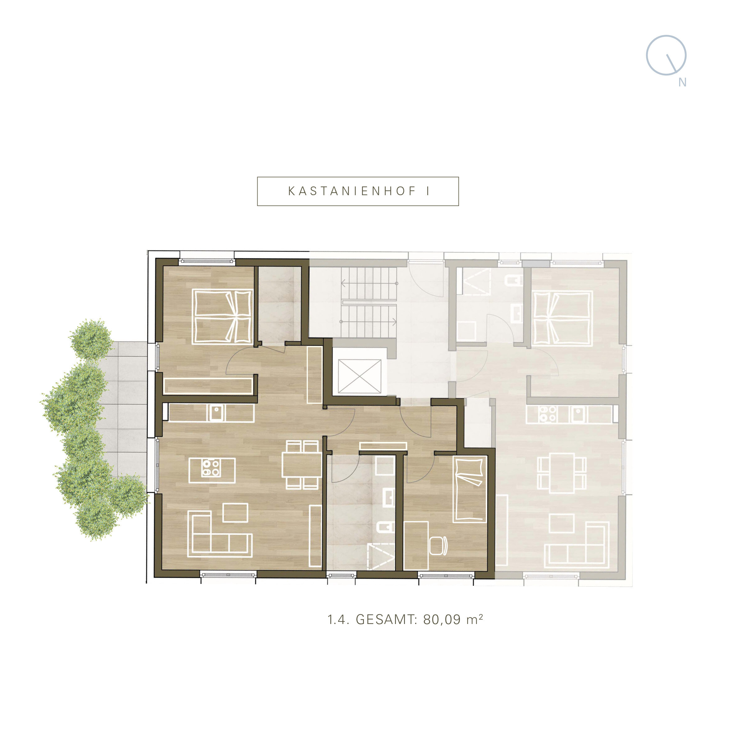 Wohnung zum Kauf provisionsfrei 349.000 € 3 Zimmer 80,1 m²<br/>Wohnfläche Würzburger Str. 28 Hettstadt 97265