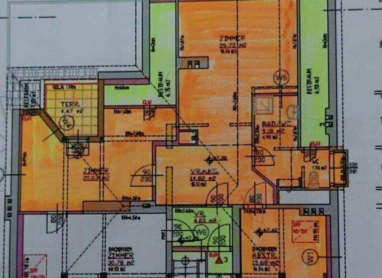 Wohnung zur Miete 1.177 € 3 Zimmer 75,4 m² Wien 1130