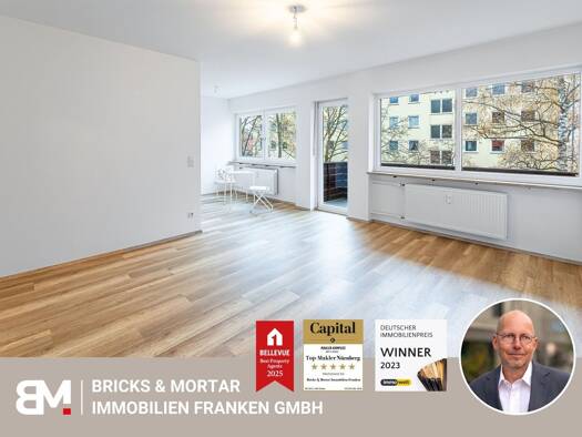 Wohnung zum Kauf 260.400 € 2 Zimmer 61,7 m² 2. Geschoss Gostenhof Nürnberg 90429