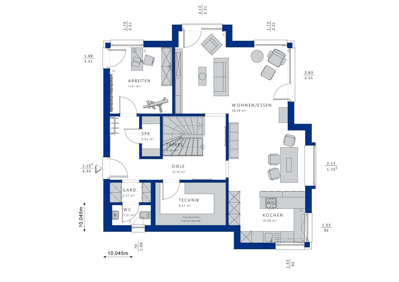 Einfamilienhaus zum Kauf 559.748 € 6 Zimmer 177 m²<br/>Wohnfläche 450 m²<br/>Grundstück Hesseln Halle 33790